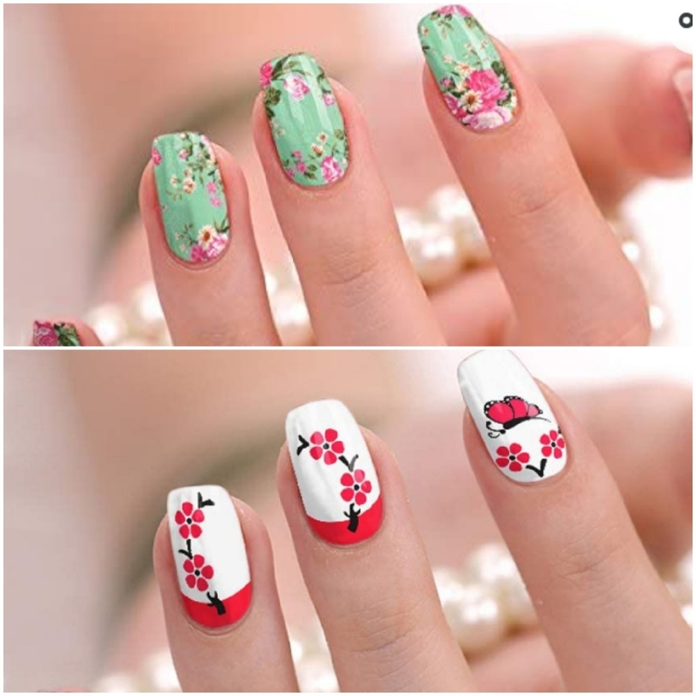 3 different sets. Pinks set of nail polish strips